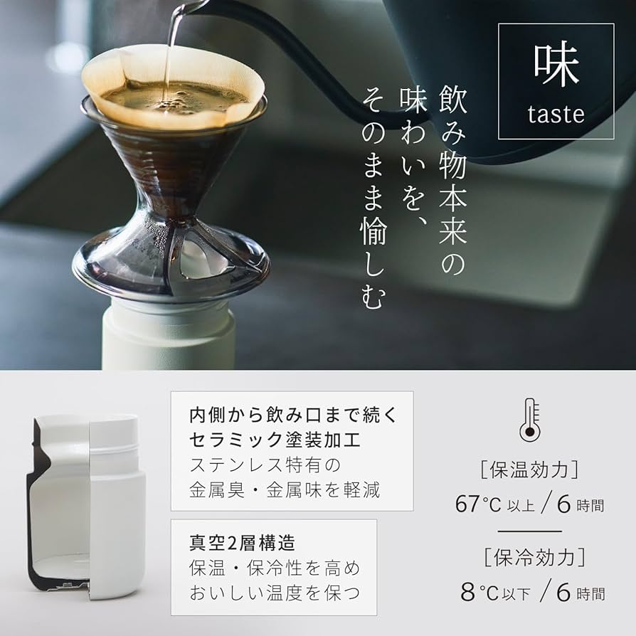 Amazon | マーナ(marna) Everywhereマグ 水筒 500ml (金属臭がし